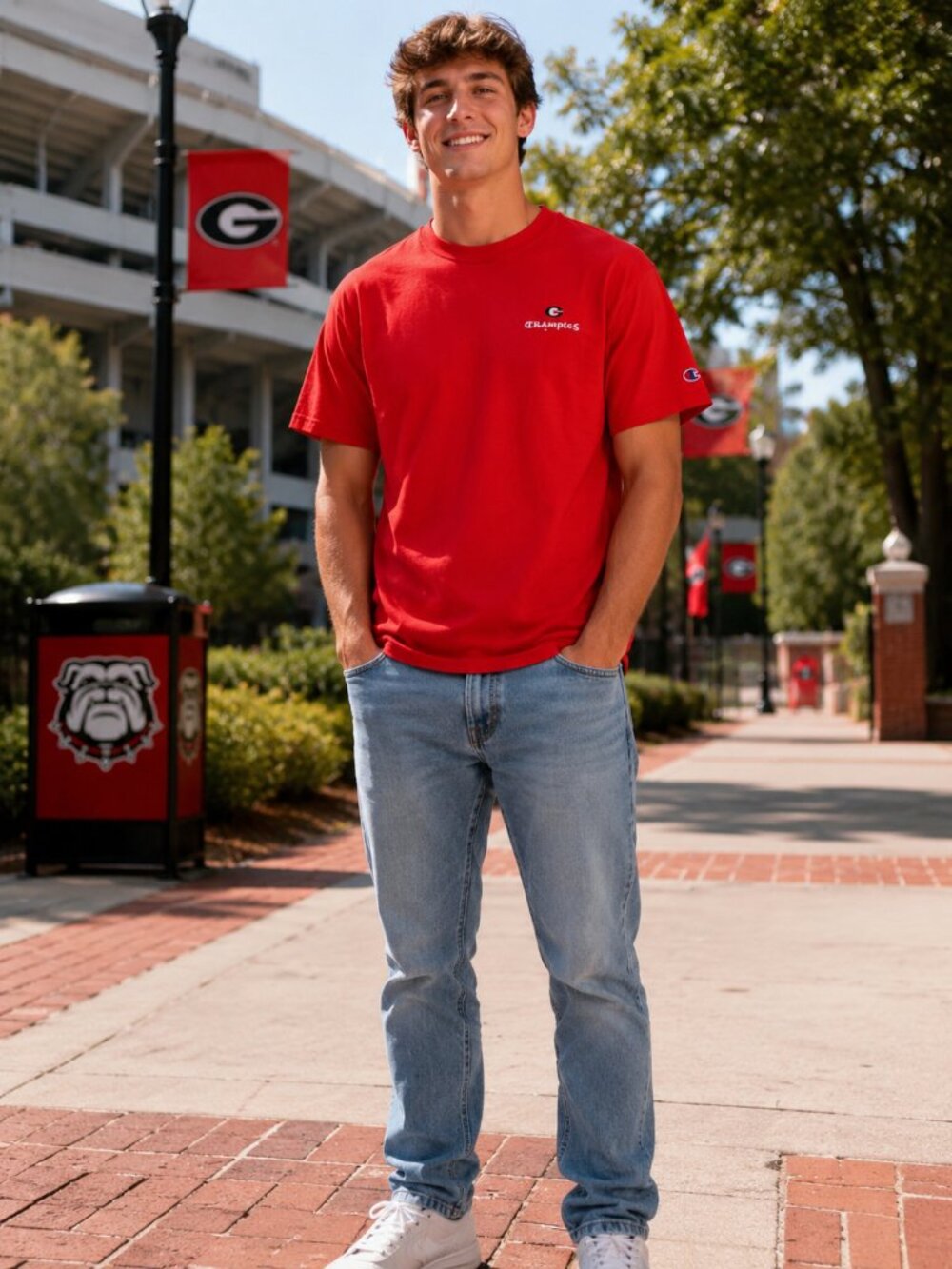 Columbia Men’s Red Short Sleeve Performance T-Shirt Crew Neck Athletic Tee